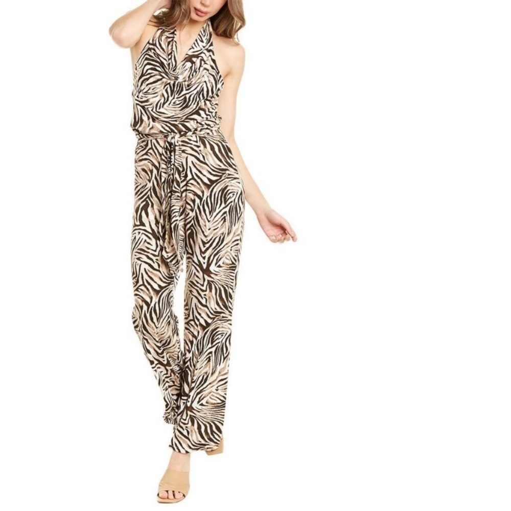 Tart Collections Dhara Jumpsuit animal print women’s size small NEW